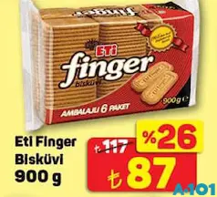 ETİ FİNGER BİSKÜVİ 900 G